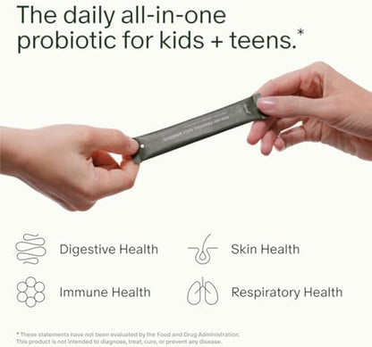 Seed PDS-08 Pediatric Daily Synbiotic - Fiber-Based Prebiotic & Probiotic for Kids - Digestive Health, Regularity, Constipation Relief - Ages 3-17 - Vegan and Shelf-Stable - 30 Sachets (30-Day Supply)